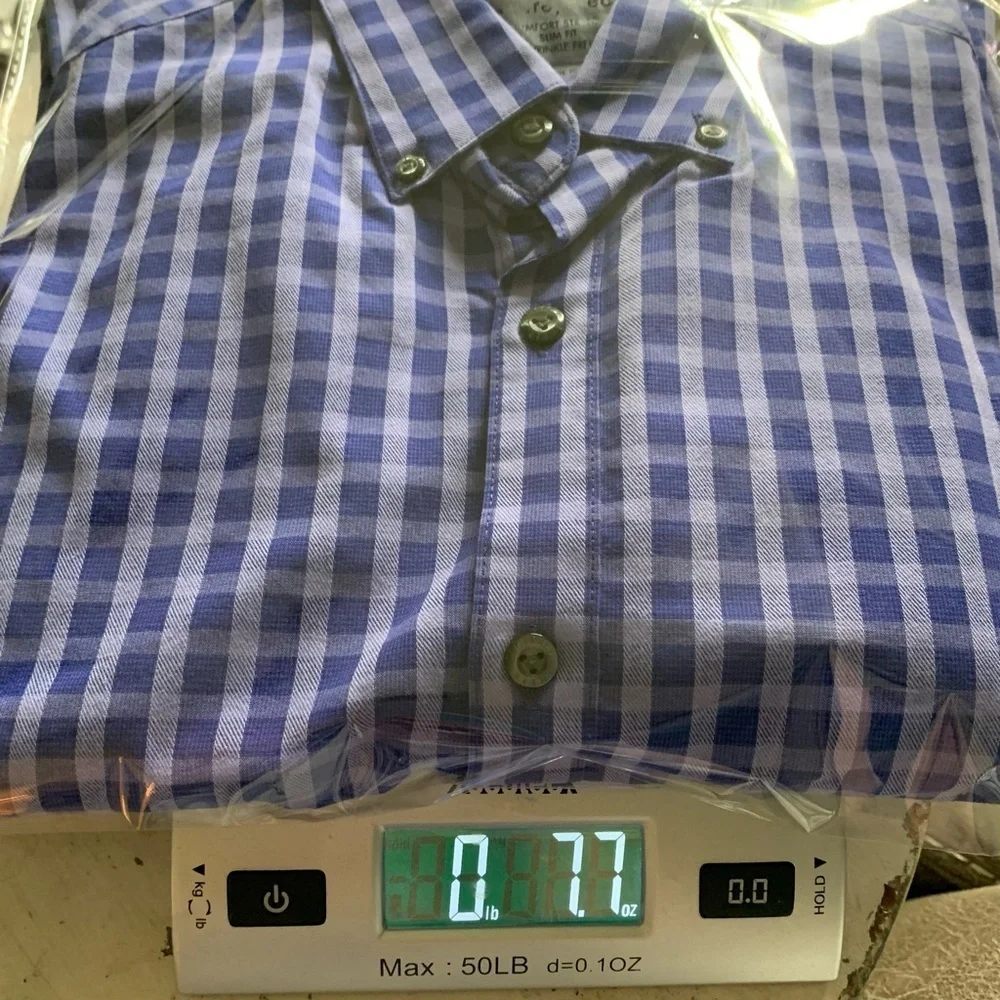 Geoffrey Beene Purple & Lavender Plaid Dress Shirt